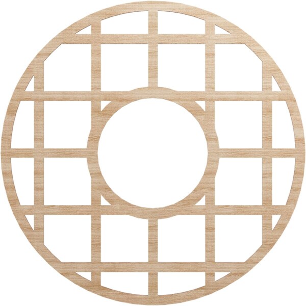 Ekena Millwork O'Neal Wood Fretwork Pierced Ceiling Medallion, Alder, 38"OD x 13 3/4"ID x 1/4"T CMWP38X38X0250ONAL - main